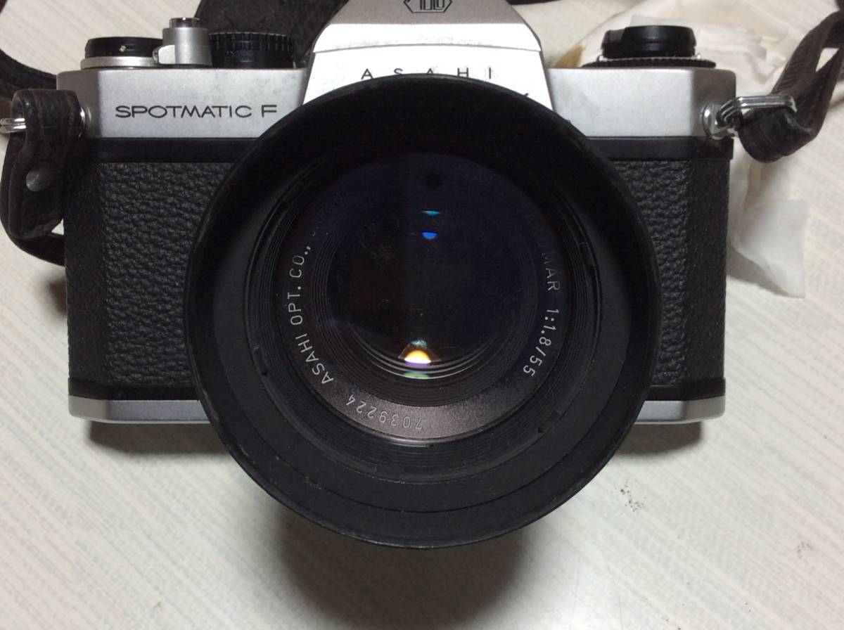 カメラ 希少 黒 ASAHI PENTAX SPOTMATIC F レンズ付き