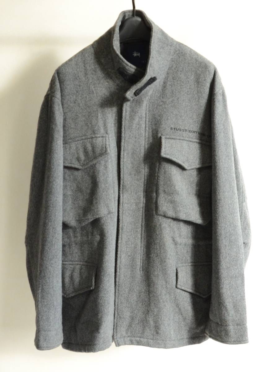 STUSSY M-65 ウール ジャケット グレー size L(ジャンパー、ブルゾン 