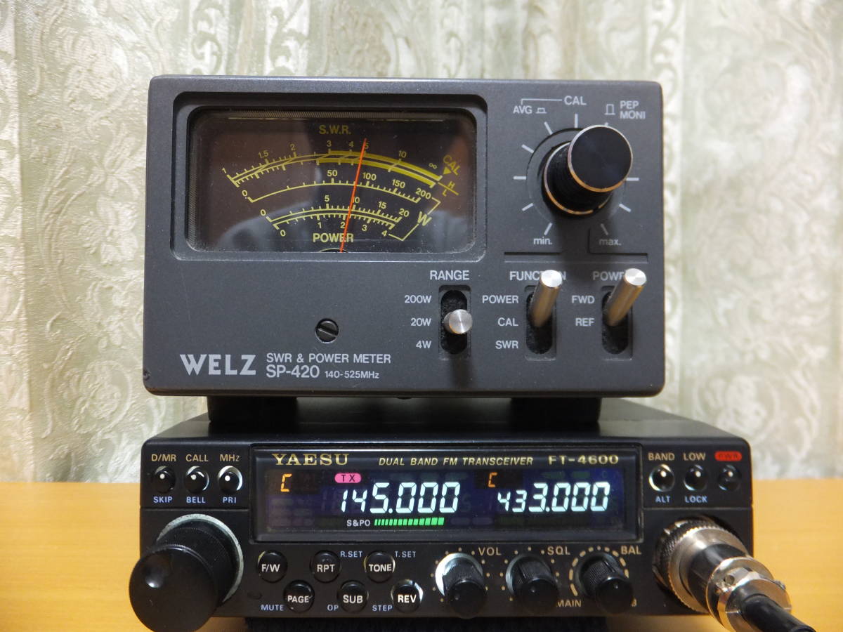 ヤエス FT-4600 144 /430MHz デュアルFM 送信受信問題ないですが、照明 
