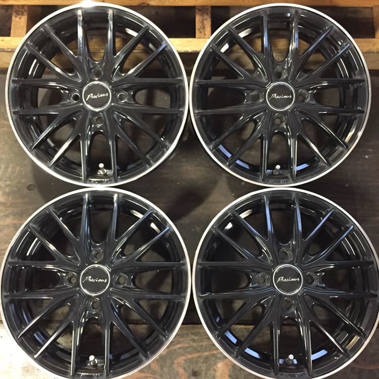 アルミホイール 14インチ4.5J 4本／100-4H +45／HOTSTUFF Preciaus 込