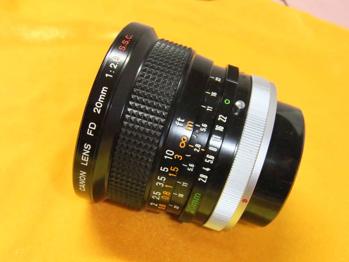 推奨美品】CANON LENS FD 20mm 1:2.8 キヤノン レンズ カメラ用 レンズ