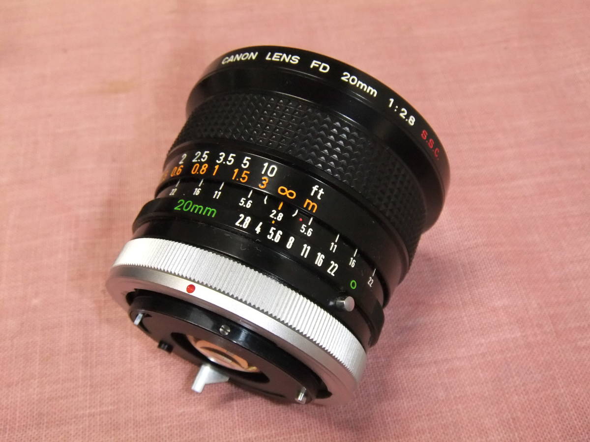 推奨美品】CANON LENS FD 20mm 1:2.8 キヤノン レンズ カメラ用 レンズ