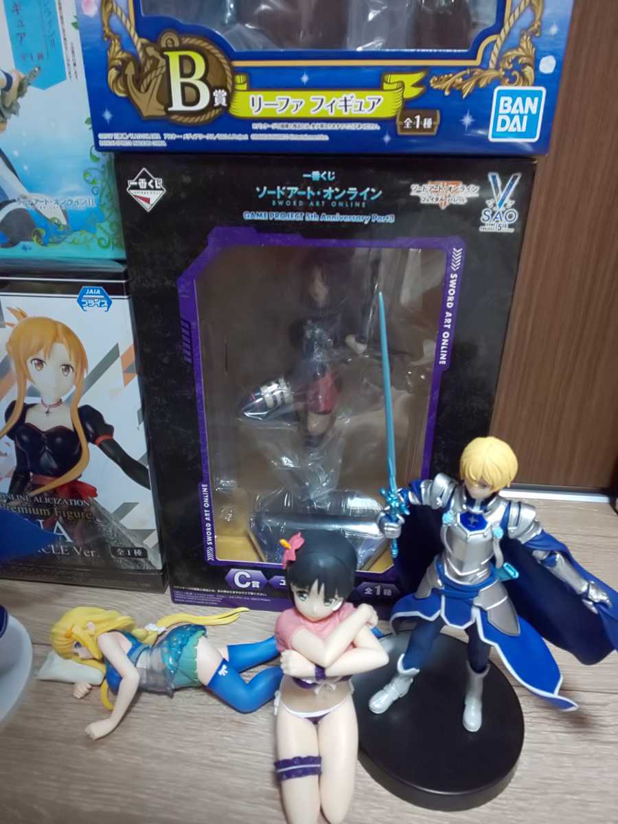 ソードアート オンライン ｓａｏ ａｌｏ アリシゼーション メモリーデフラグ 一番くじ キリト アスナ アリス リーファ等 フィギュア ソードアート オンライン 売買されたオークション情報 Yahooの商品情報をアーカイブ公開 オークファン Aucfan Com