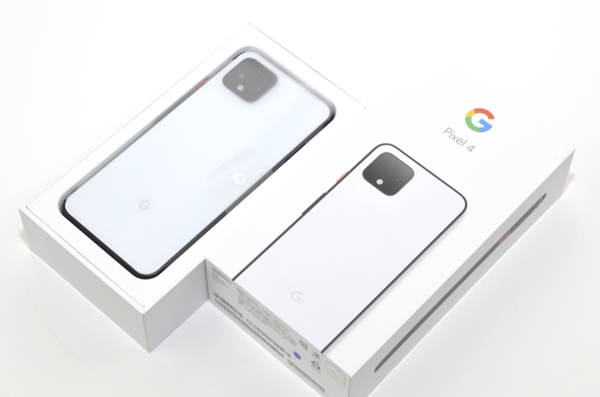 1円スタート！∞ 送料無料 ∞ 美品！SIMフリー Google Pixel4 64GB RAM:6GB 5.7インチ G020N Clearly White ホワイト 転売OK 1244_1