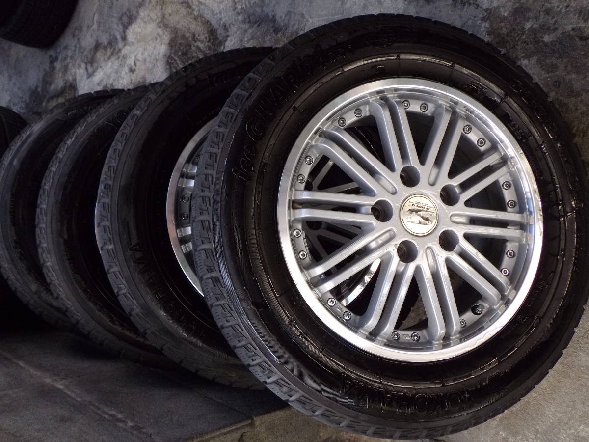 S-HOLD 15×6 PCD114.3 +45○スタッドレス 205/65R15 ヨコハマ IG50 4本