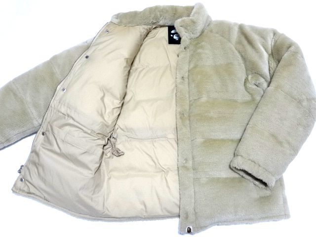 A BATHING APE 90s vintage original FUR DOWN JACKET S size / ア  
