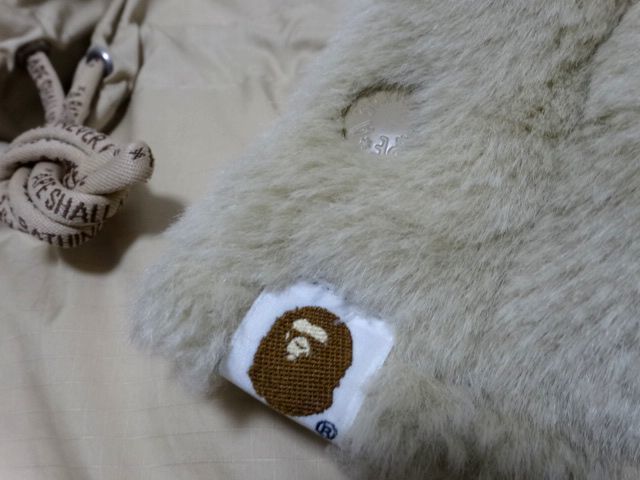 A BATHING APE 90s vintage original FUR DOWN JACKET S size / ア 