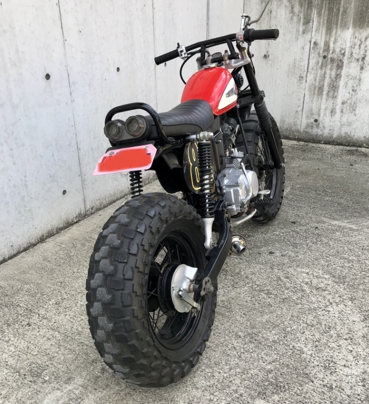 最終値下げ7月末まで CD50フルカスタム 125ccエンジン変更 CD50 フルカスタム カブ 横型エンジン 極太足 125CCエンジン 書類