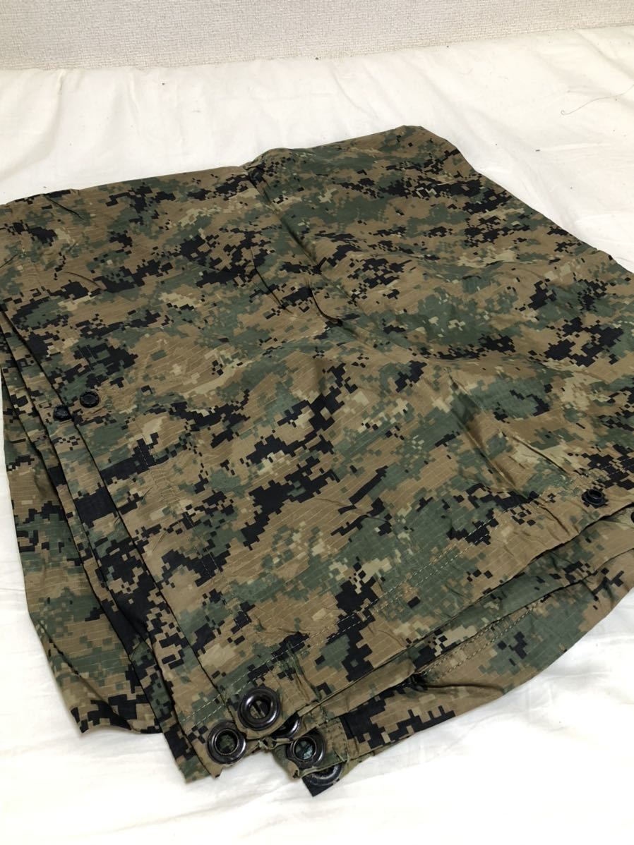米軍　マーパット迷彩　タープ　20枚ぐらい USMC タープ アウトドア 防水 マーパット MARPAT 米海兵隊 米軍実物