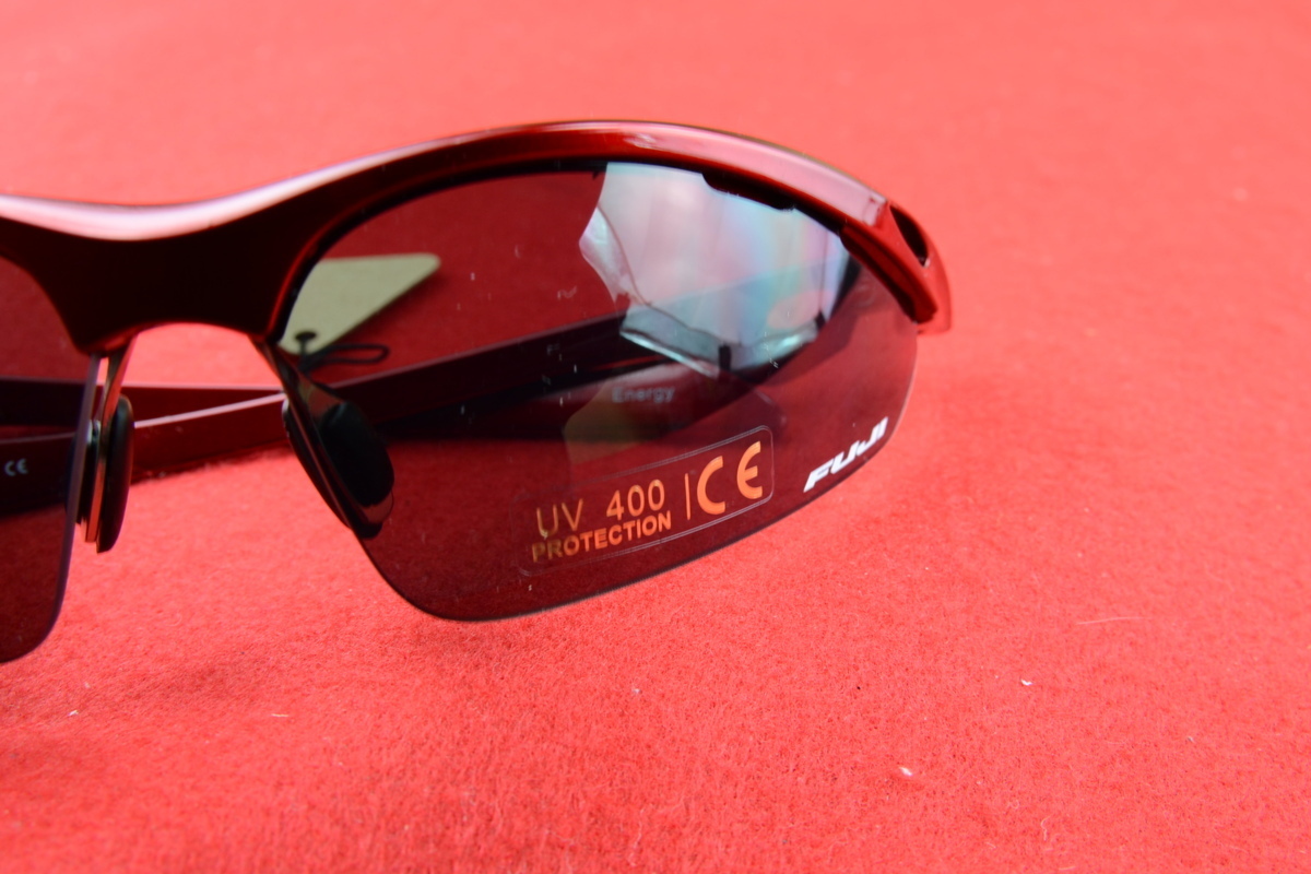 新品★箱入★FUJI★ENERGY★UV400 PROTECTION★紫外線カット率99%以上★欧州CE認証★軽量★スポーツサングラス★ハードケース付_4