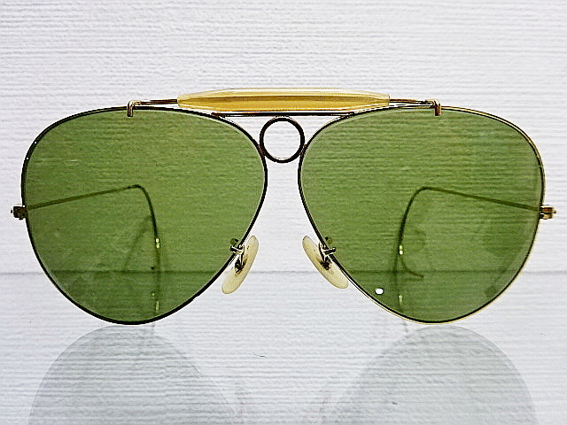 70s 美品 ♯3 ミドルグリーン B&L シューター レイバン ボシュロム USA