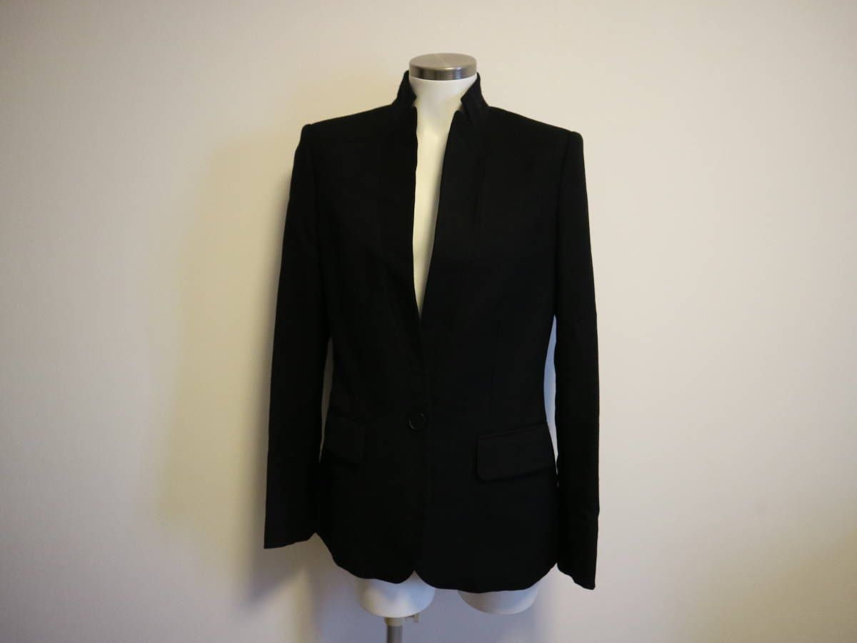 3回程使用 極美品 Stella McCartney ステラマッカートニー◆レディス 黒 ジャケット ウール100％ 裏地付 サイズ38