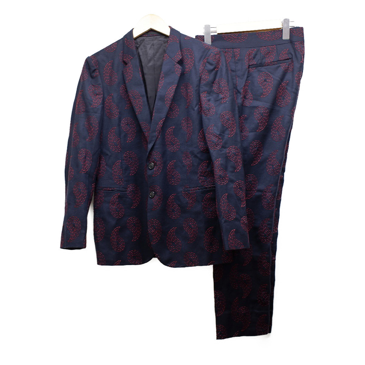 Paul EMBROIDERED PAISLEY Smith ポールスミス TROUSERS Smith（ポール