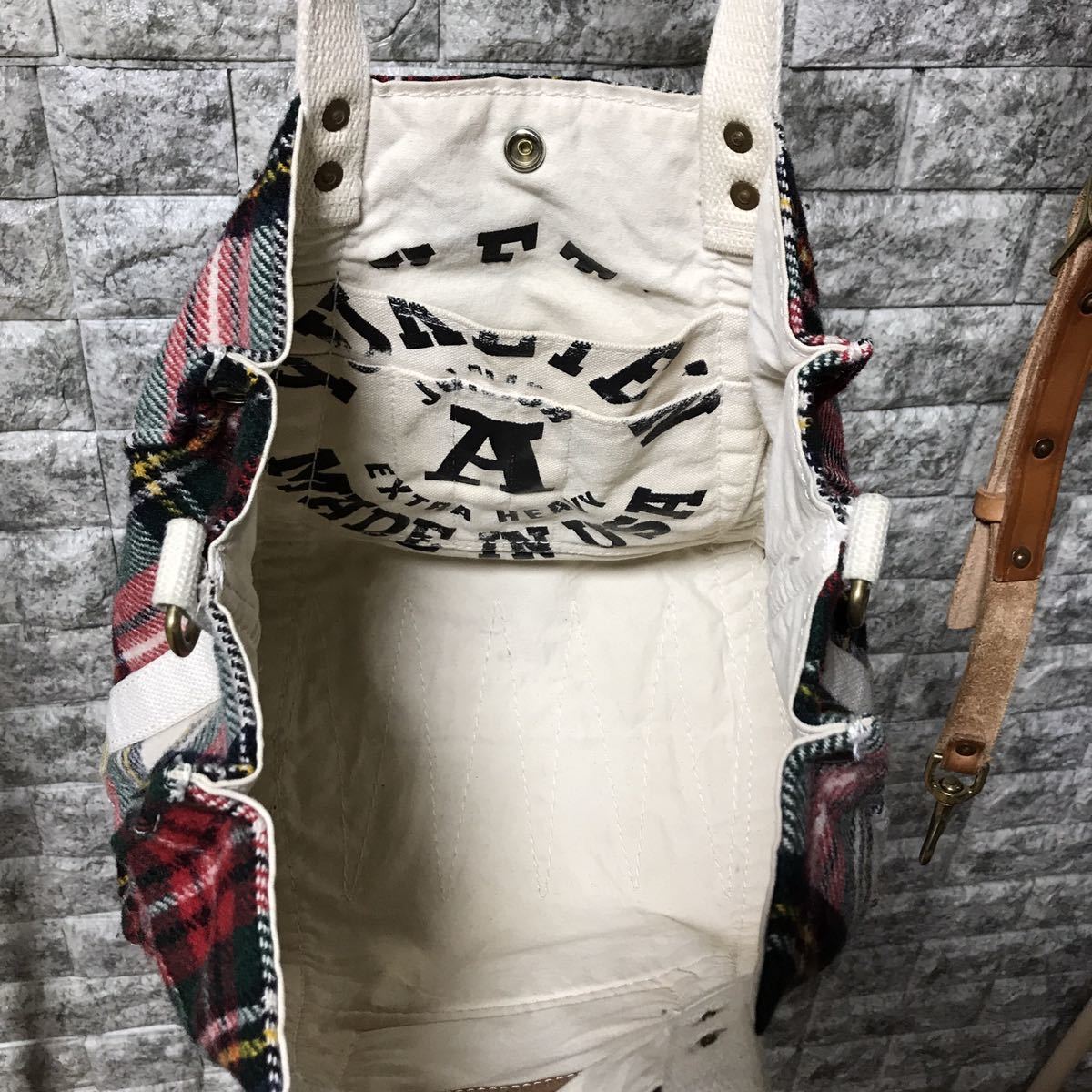 YUKETEN ユケテン BEAMS ビームス アメリカ製 ウール × キャンバス 