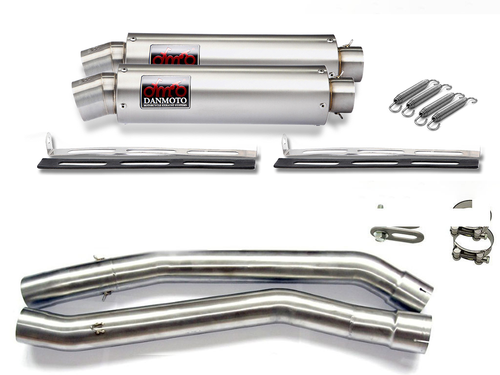 DANMOTO スリップオンマフラー チタン 50.8 カワサキ ZX-14 ZZR1400 ZX14 2008-2011 DANMOTO チタンスリップオン