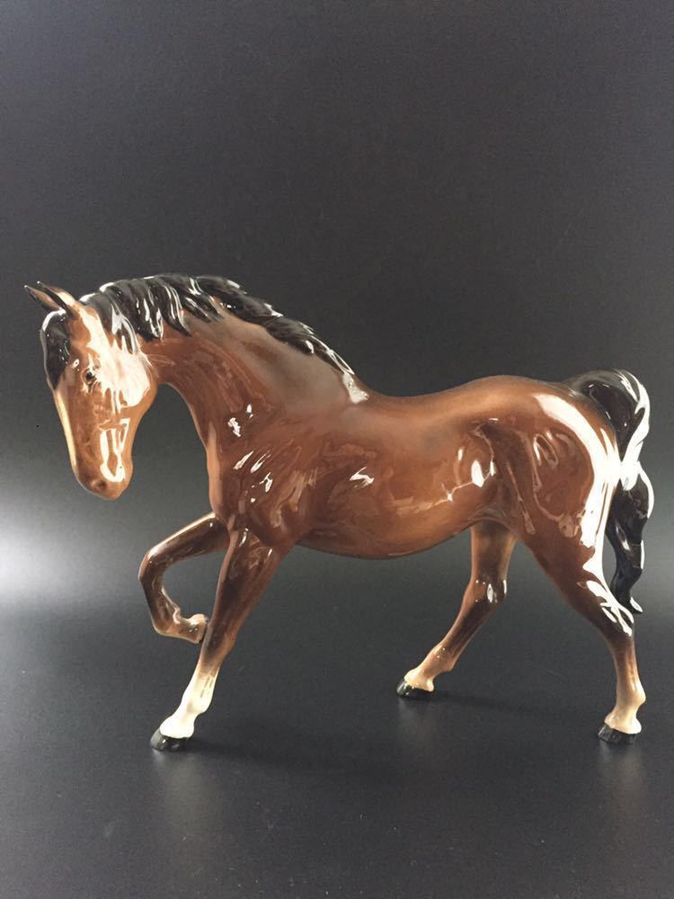 英国ヴィンテージ ◇ ベスウィック 馬 ホース フィギュリン フィギュ 