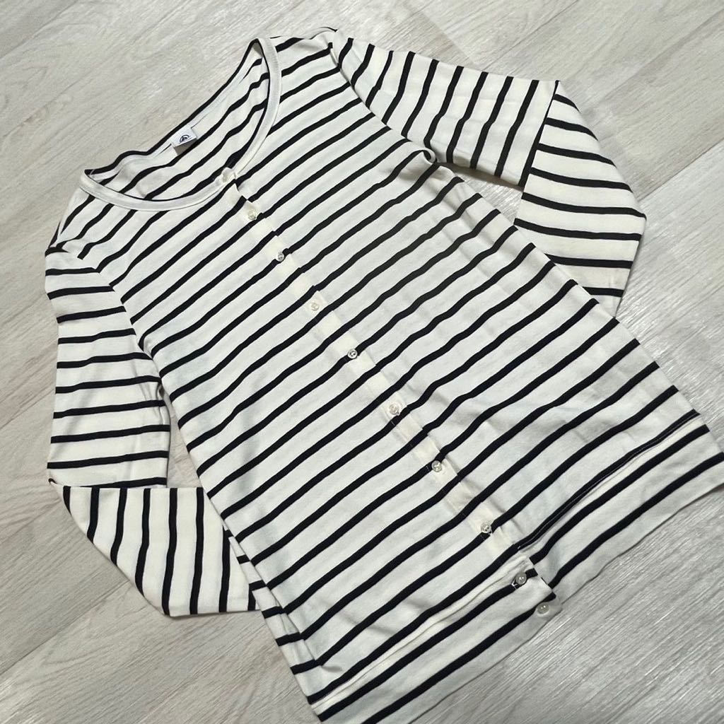 Petit Bateau プチバトー レディース M ボーダー カーディガン 長袖 トップス 女性用 売買されたオークション情報 Yahooの商品情報をアーカイブ公開 オークファン Aucfan Com