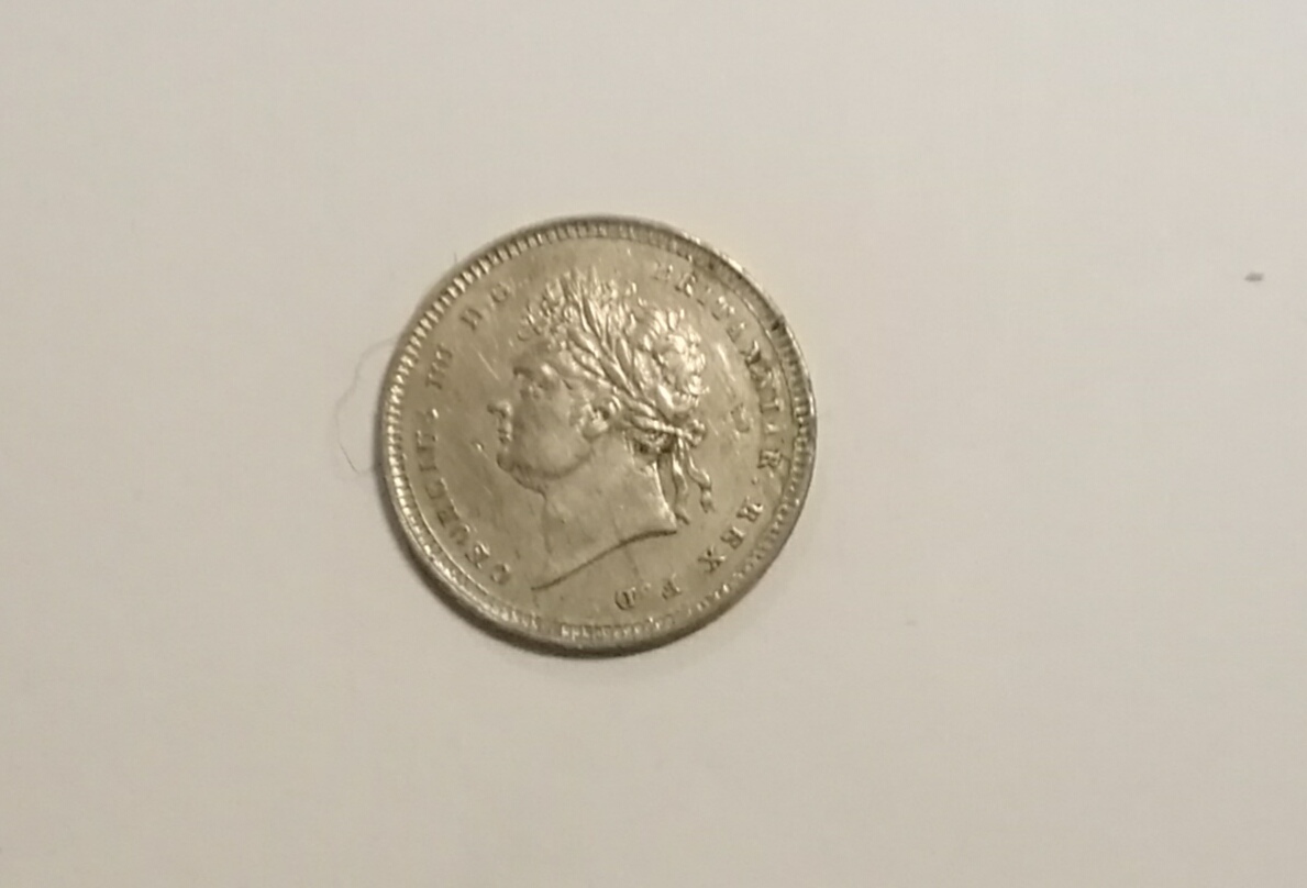 5，000円スタート イギリス 英国 1827年 2 pence 小型銀貨 5ポンド
