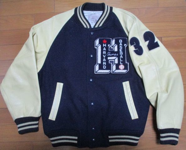  HARVARD スタジャン Mサイズ ワッペン デカロゴ 袖革 ハーバード 背ロゴ(Mサイズ)｜売買されたオークション情報、yahooの商品情報をアーカイブ公開 - オークファン スタジアムジャンパー