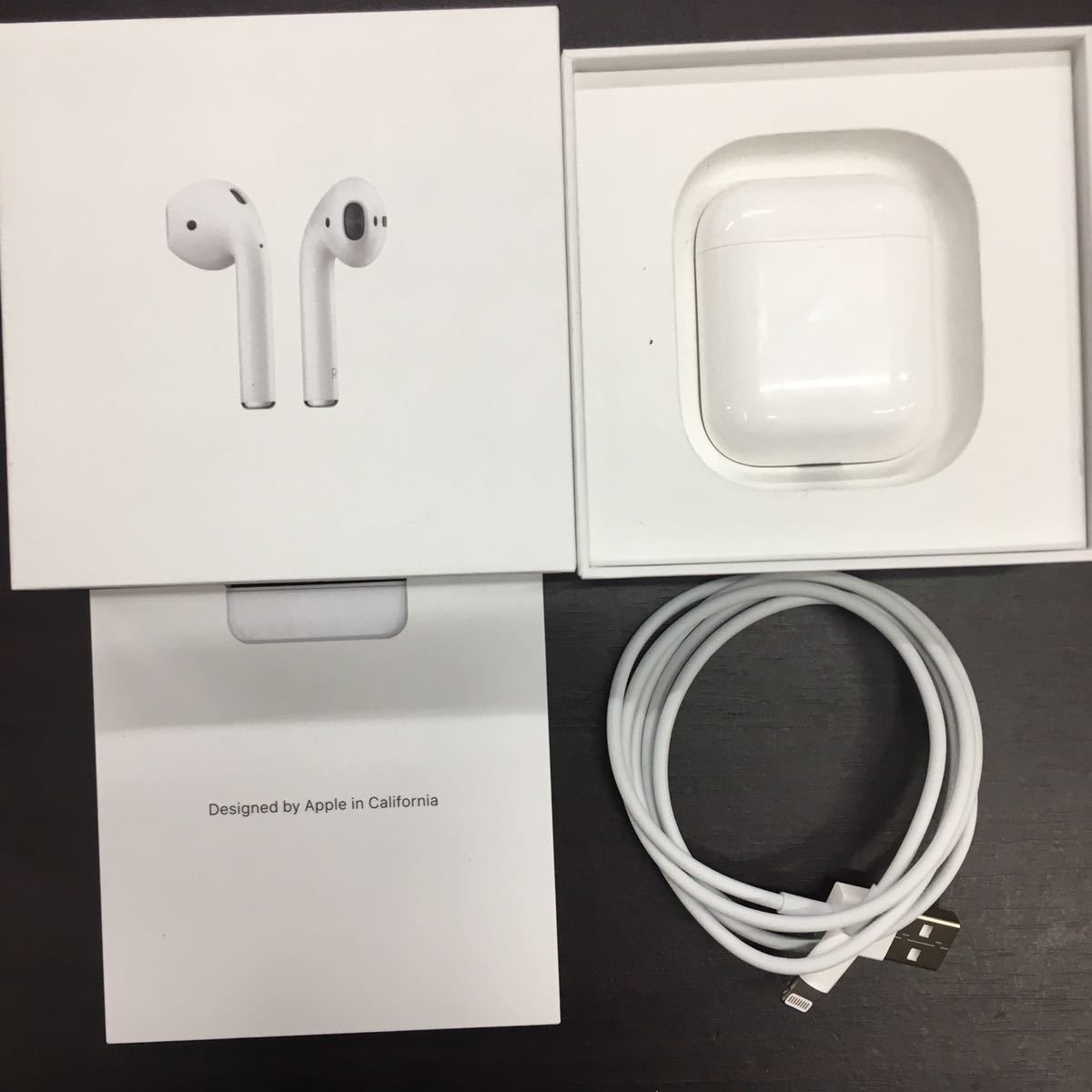 W3/【良品】Apple AirPods with Charging CASE MV7N2J/A A2032 動作確認済 ワイヤレスイヤホン Bluetooth アップル エアポッズ