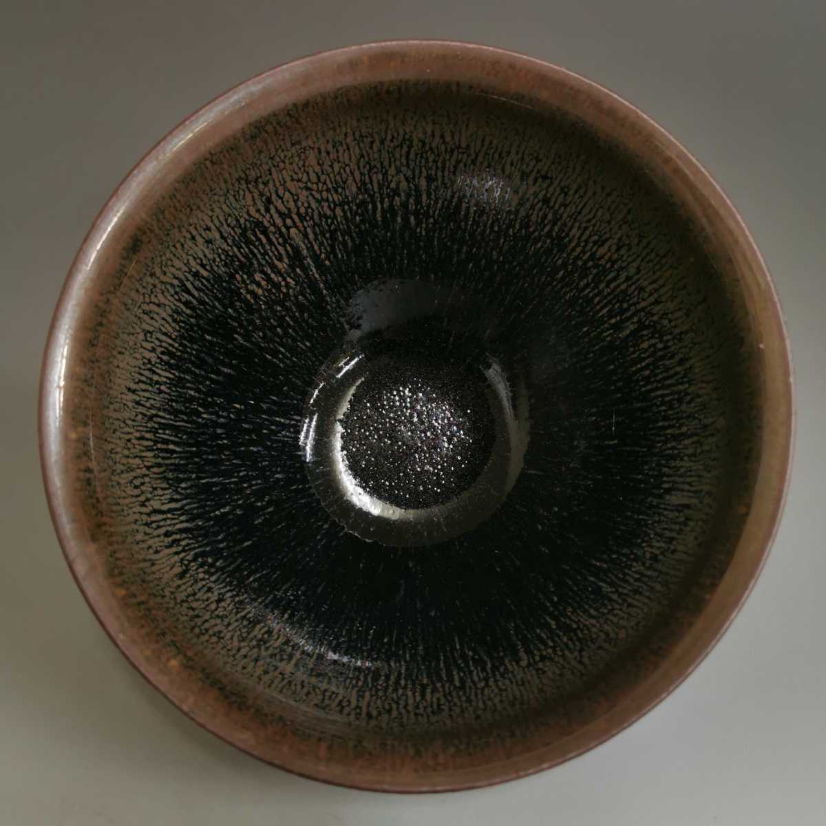 南宋 – 燦禾 SANKA 建窯禾目天目茶碗（兎毫盞） 油滴天目 宋代 建窯