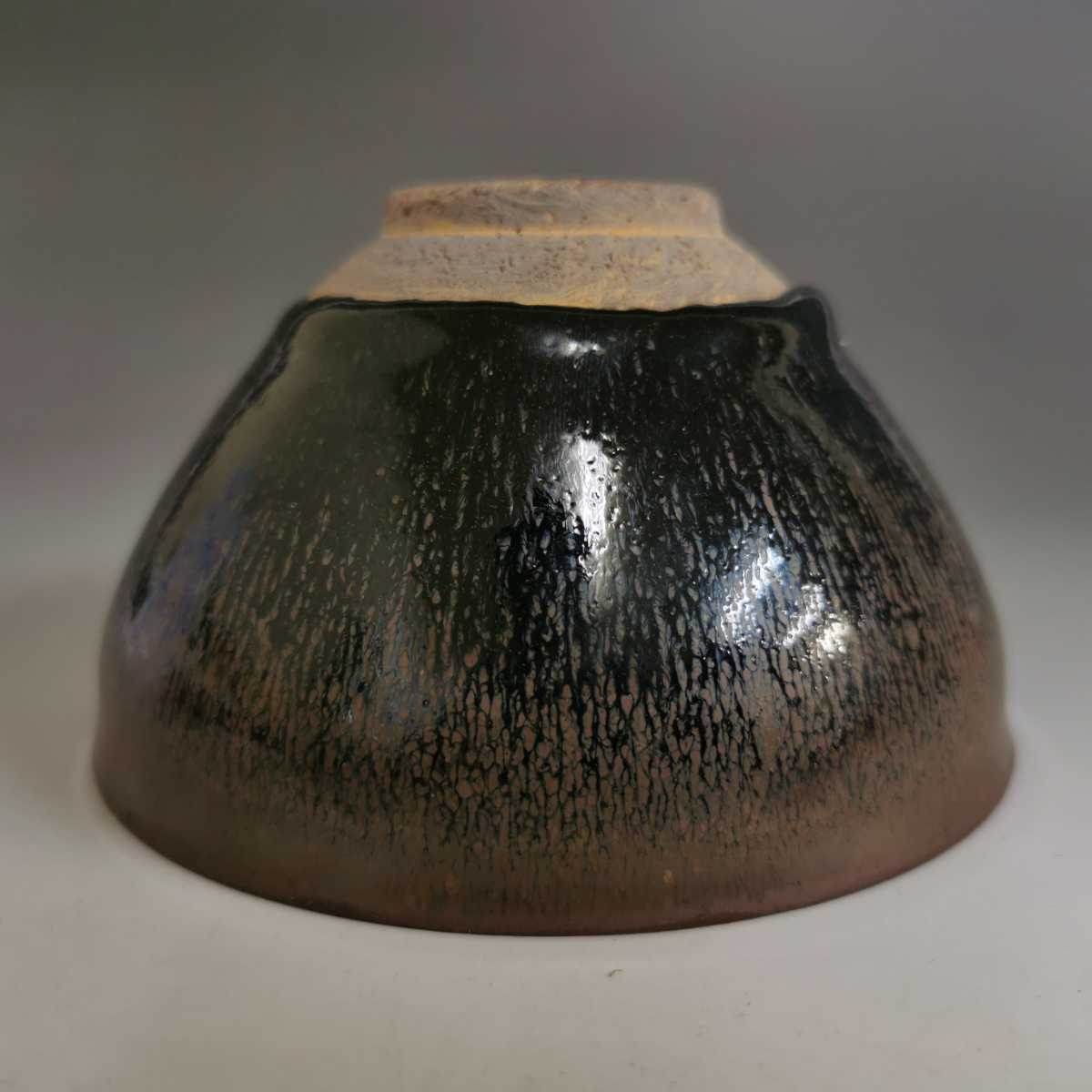 南宋 – 燦禾 SANKA 建窯禾目天目茶碗（兎毫盞） 油滴天目 宋代 建窯