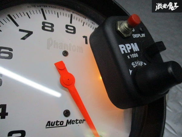 AUTO MATER ファントム RPM計 タコメーター 電子式 シフトランプ付き 87Φ 87mm 即納 棚4-1-A Auto ファントム Meter(オートメーター)の回転計&frasl;タコメーターの口コミ 4気筒車用？ オートメーター 車＆バイク