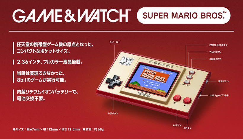 ☆新品・未使用☆GAME&WATCH SUPER MARIO BROS.☆ゲームウォッチ