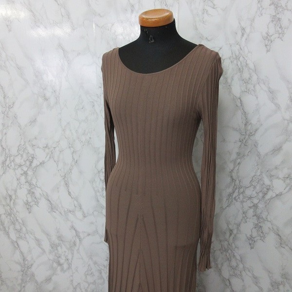 Zara ザラ リブ美ラインワンピース ロング丈 マキシ丈 レーヨン混背中開きドレス シナモンブラウン系 S Os6819 ワンピース 売買されたオークション情報 Yahooの商品情報をアーカイブ公開 オークファン Aucfan Com