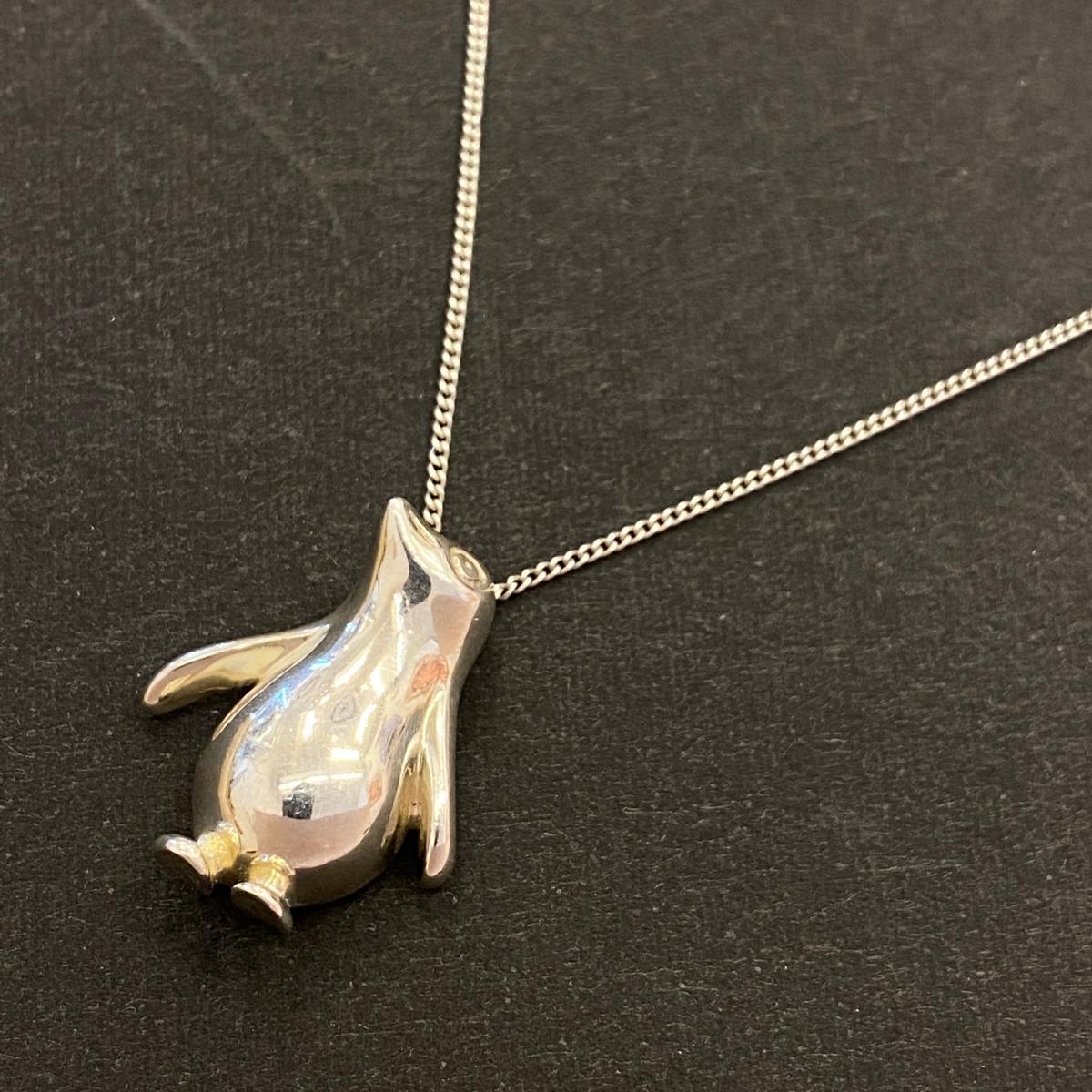 ◇TIFFANY＆Co. ティファニー ペンギン シルバーネックレス◇動物/925 