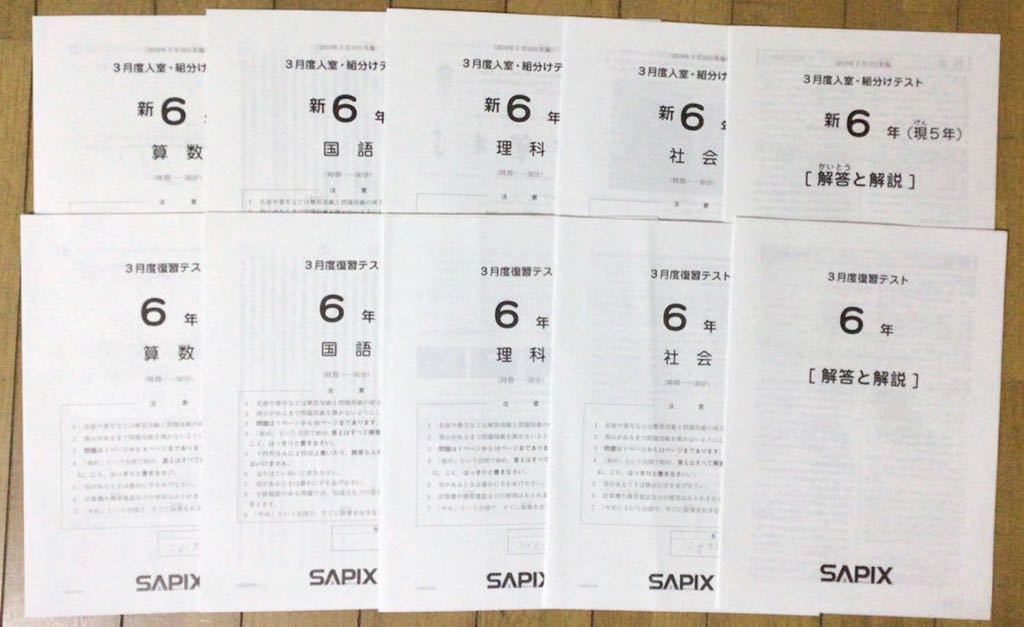 サピックス SAPIX 新3年 新学年 現2年 新小 第2回入室 2024年2月 結果
