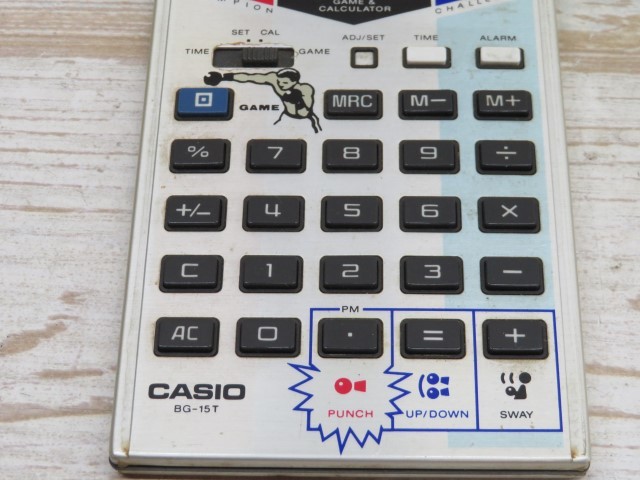 カシオ BG-15】電卓 ボクシングゲーム BG-15 CASIO BG-15 Boxing Game