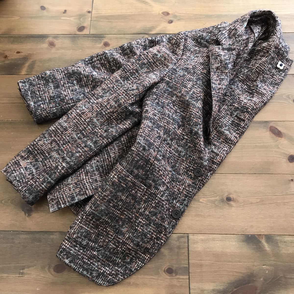 美品 LARDINI 44 ジャケット ラルディーニ ウール アルパカ モヘヤ 