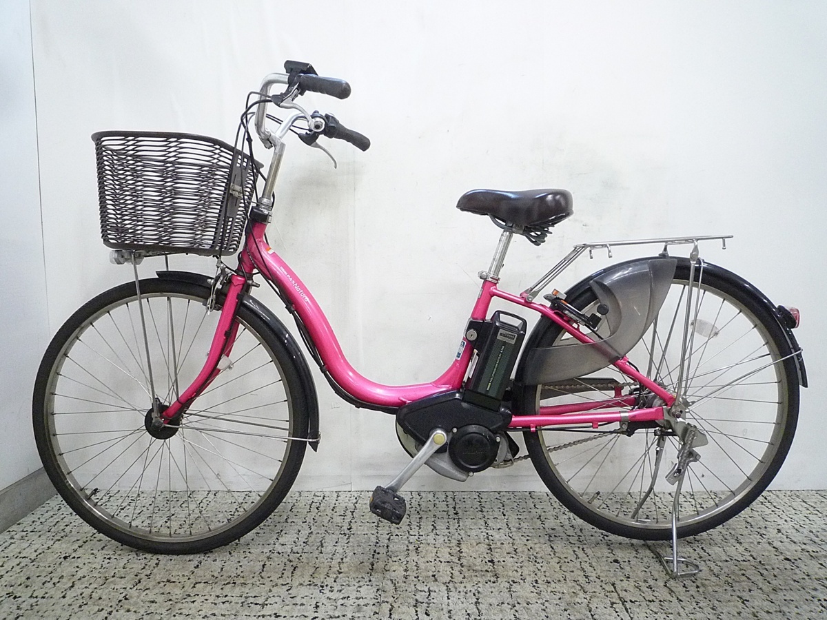電動自転車 中古 ヤマハ パス ナチュラL 26インチ 新基準 2013年 大容量8.7Ahバッテリー 充電器付 S.P.E.C.3 ほっとライトシステム YAMAHA_2