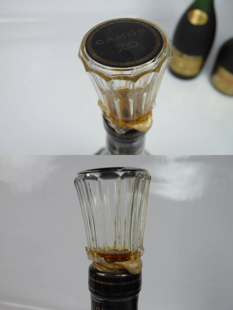 【古酒】CAMUS XO/REMY MARTIN VSOP/COURVOISIER VSOP 全て開栓済 3本まとめ 漏れ有り 長期保管品 中古品 完全JUNK品！ 一切返品不可で！ Cognac XO | VSOP, XO, Caviar