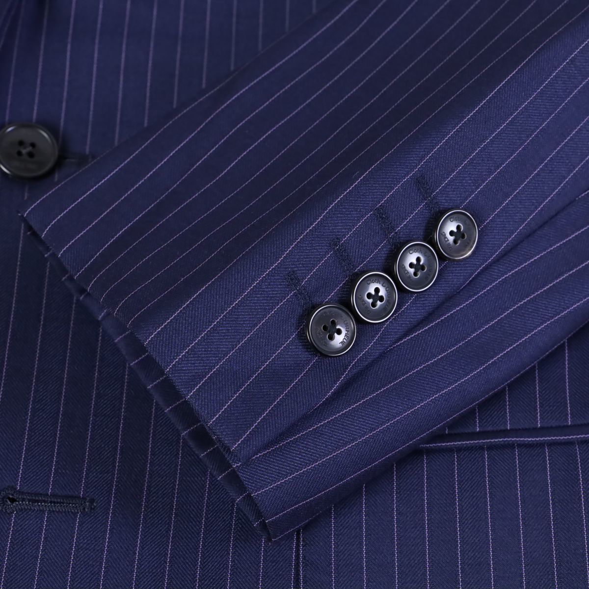 s424 新品 ONWARD x DORMEUIL オンワード樫山 ドーメル KIBOU311 ネイビー ストライプ 2B スーツ 最高級英国生地 日本製 SAMPLE濃紺 A6 w82 | ONWARD CROSSET 2024年の gotairiku PRE-ORDER