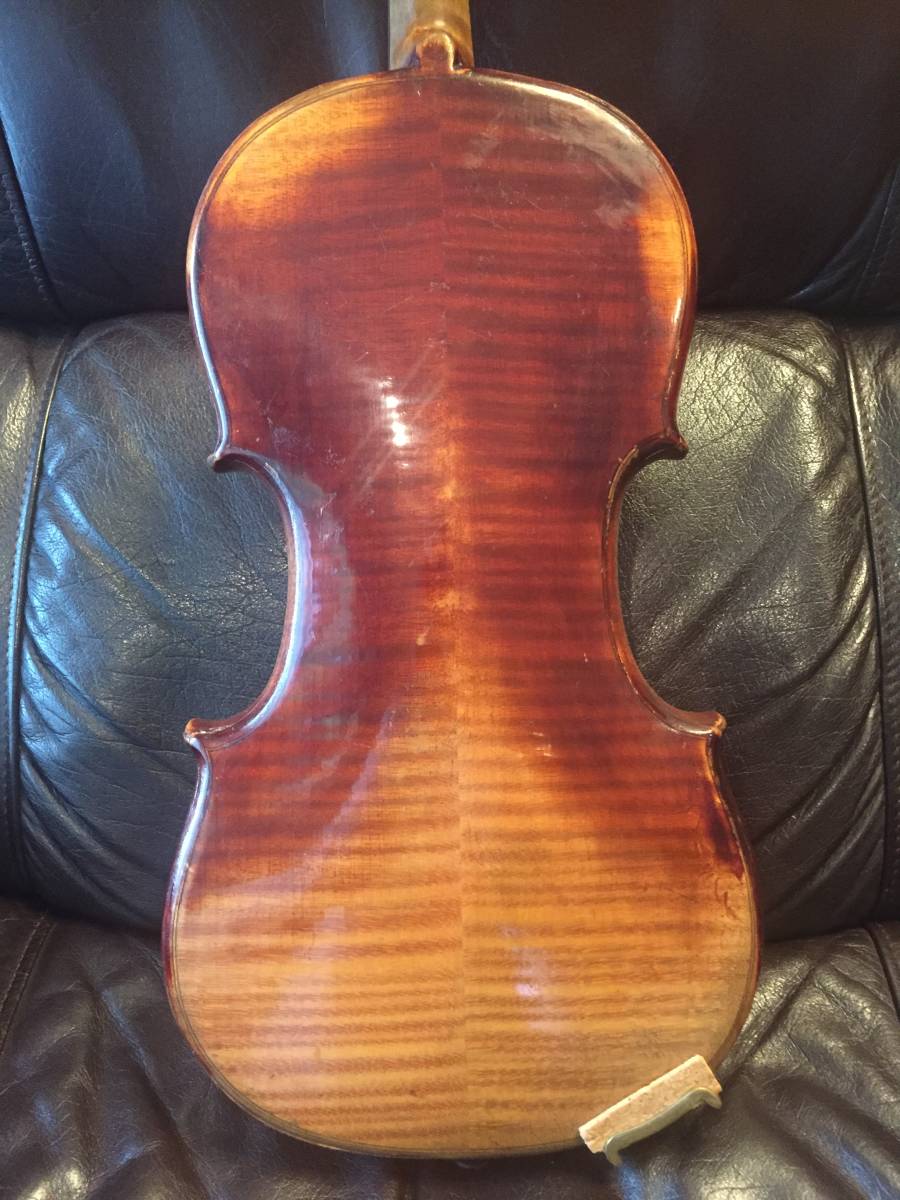 100年以上前の古いロシアンバイオリン、美音、オールド、内部ニス塗り