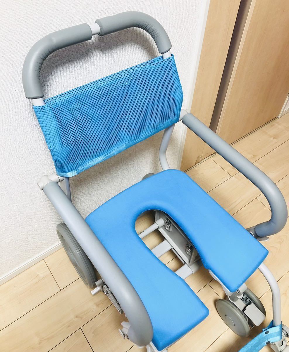 Uchie ウチエ シャワーラク 4輪自在 車椅子 シャワーキャリー シャワー