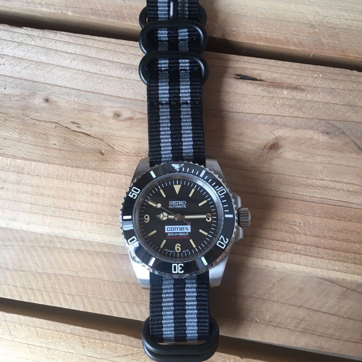 SEIKO セイコー mod カスタム 腕時計 ビンテージ サブマリーナ 