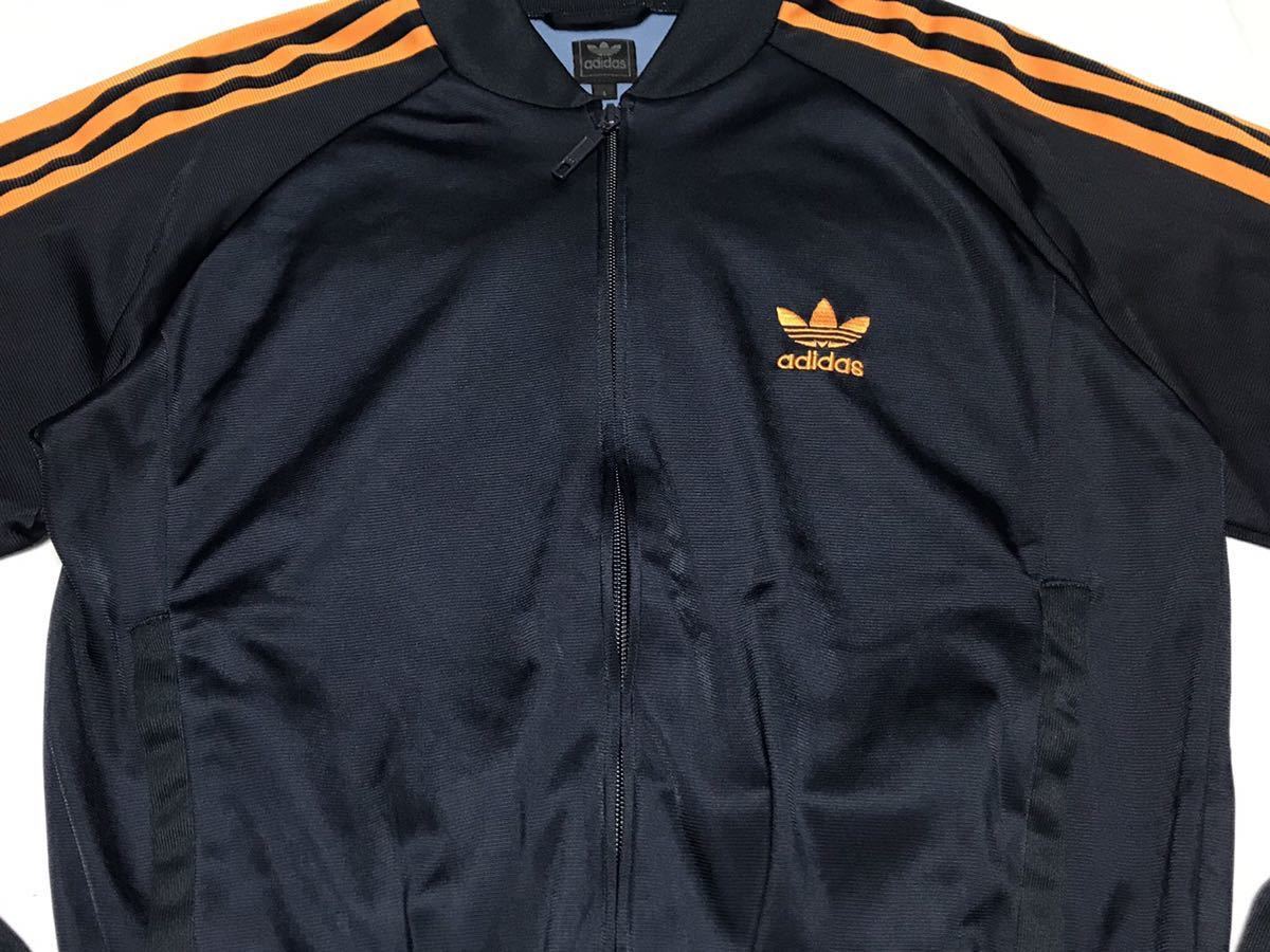 adidas 復刻ATP 濃紺×オレンジ 黒 ブラック ダークネイビー トラック 