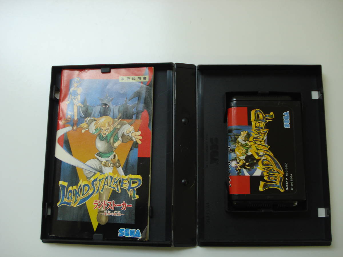 ID:14【中古品】SEGA MEGA DRIVE(MD) LANDSTALKER ランドストーカー ～皇帝の財宝～ メガドライブ専用ソフト 取扱説明書付き 動作確認済み_4