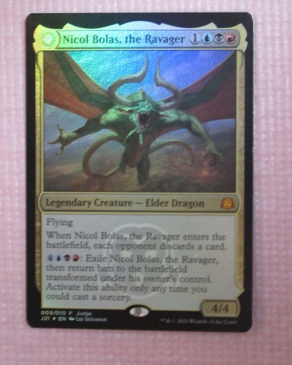 MTG 破滅の龍、ニコル・ボーラス Foil ジャッジプロモ 英語 ③ mtg foil 英語版 プロモ 破滅の龍、ニコル・ボーラス/Nicol Bolas