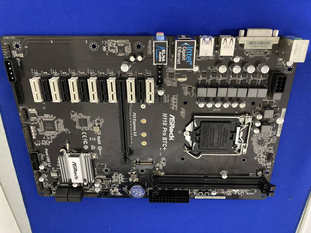 中古美品】ASRock H110 Pro BTC+とおまけ1600W電源