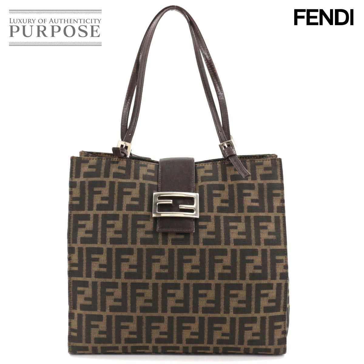 FENDI ズッカ柄 キルティング トートバッグ FENDI トートバッグ フェンディ ズッカ柄 キャンバス ズッカ バッグ