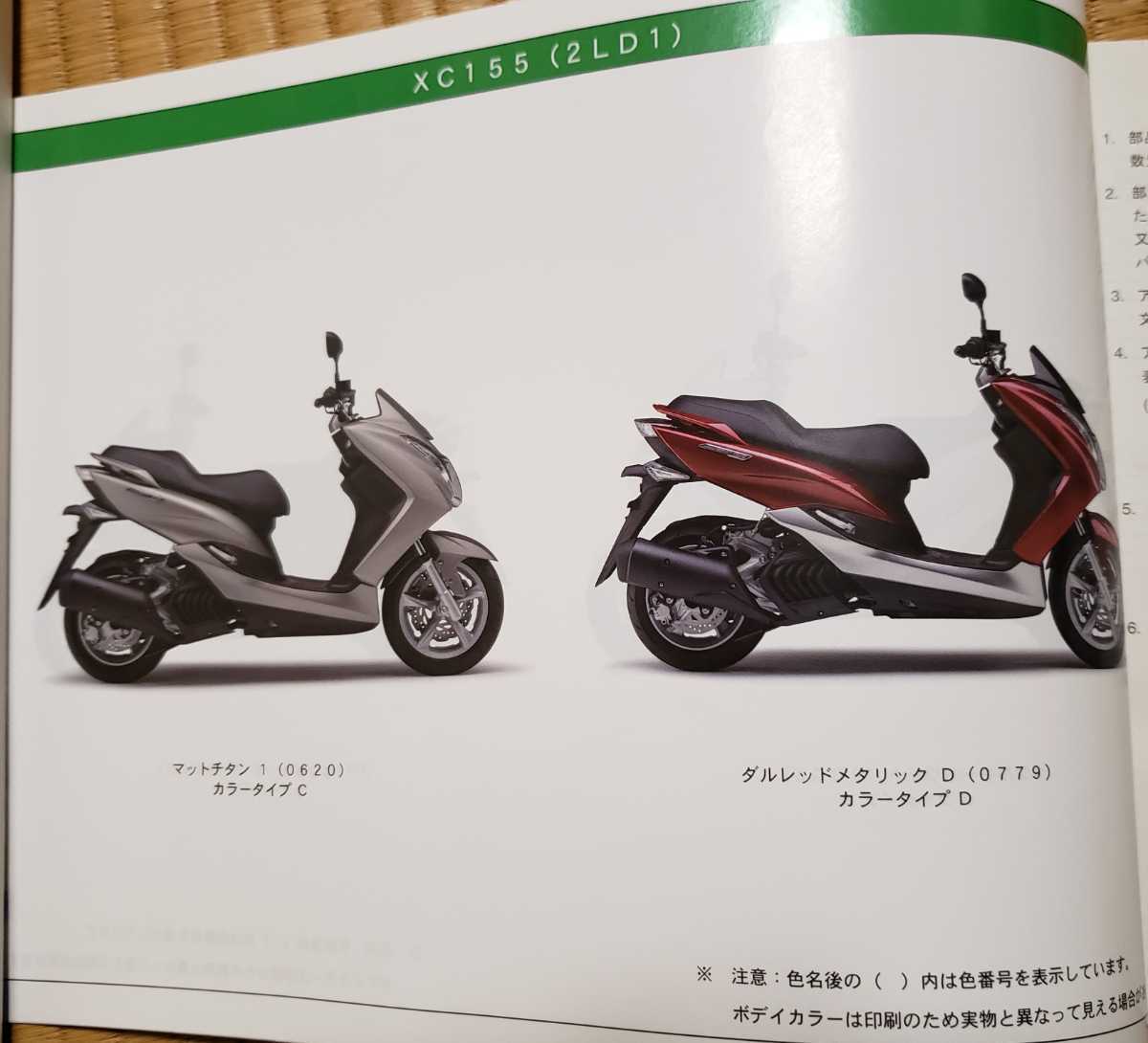 マジェスティS155サービスマニュアル YAMAHA XC155 サービスマニュアル