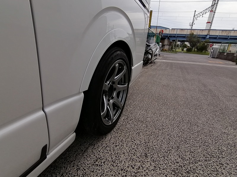 オーバーフェンダー ハイエース ダウンルック ローダウン 25mm | 車検 