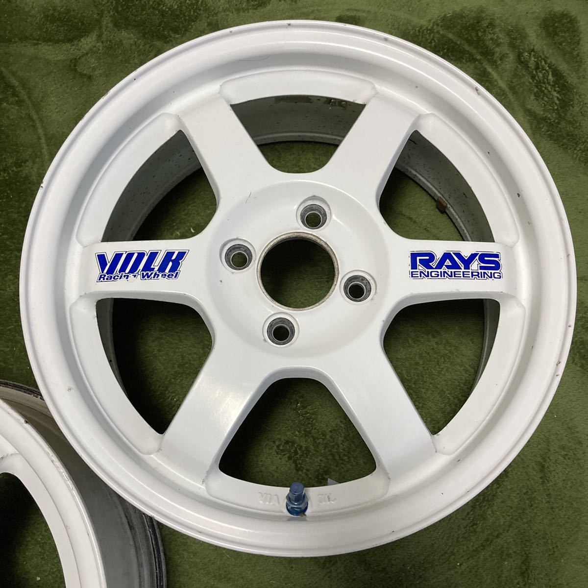 RAYS TE37 15インチ6.5J ET45 4穴PCD100 美品 中古ホイール 4本