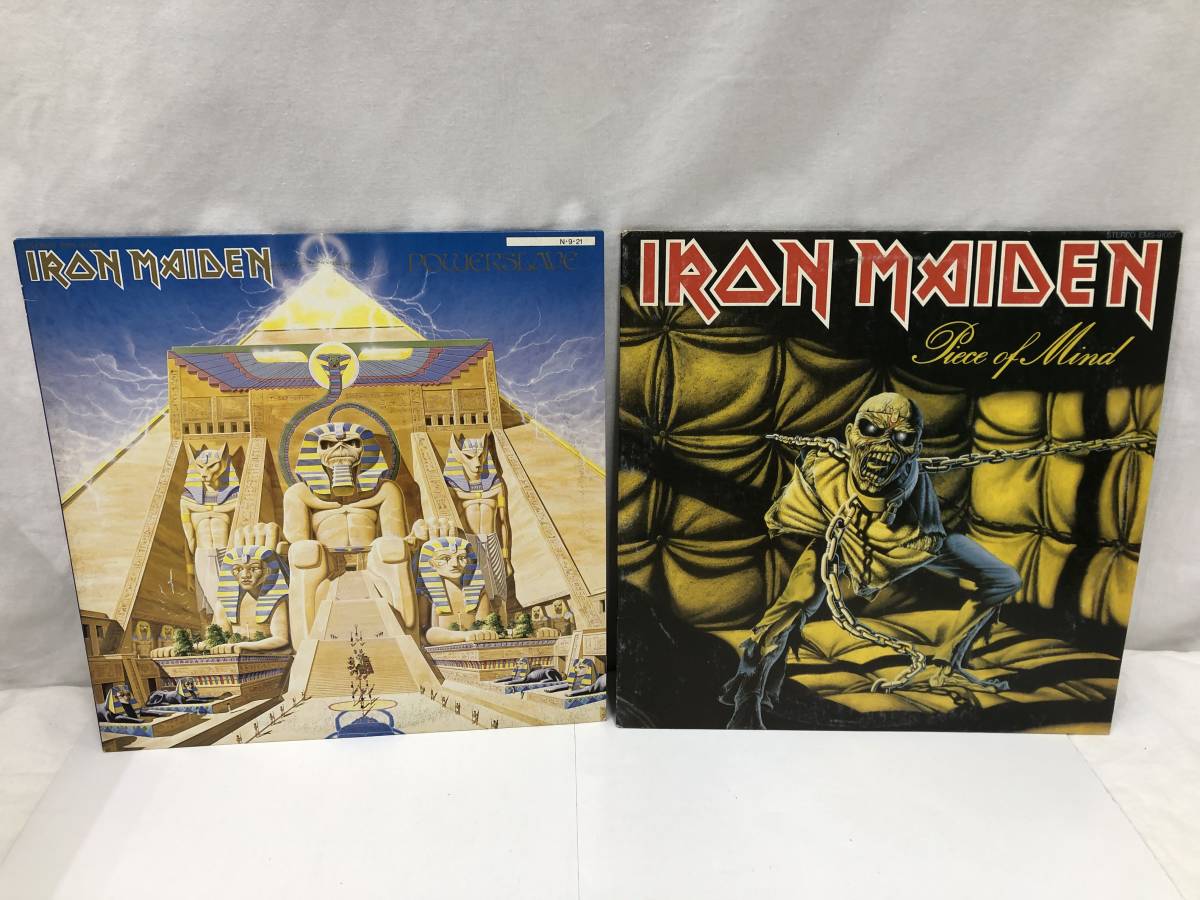 動作未確認 Iron Maiden レコード セット Powerslave EMS-91091/PIECE 