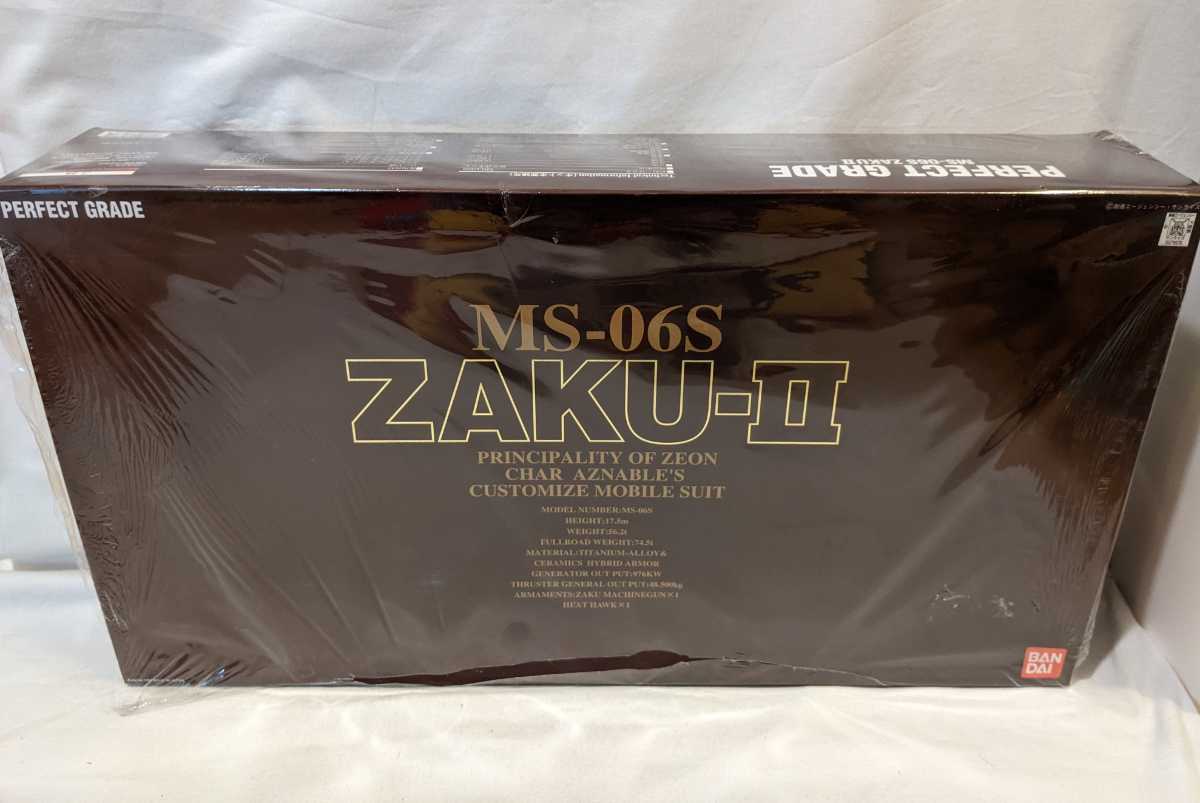【未開封品】★機動戦士ガンダム MS-06S「ザクⅡ」◆1/60スケールプラモデル/PG◆BANDAI.バンダイ/シャア・アズナブル/1999年
