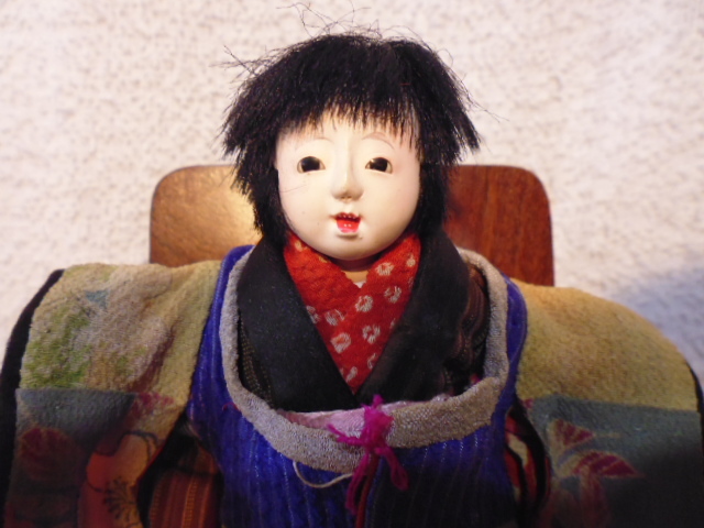 明治、大正市松人形 明治〜大正時代】古い時代の市松人形 H60cm